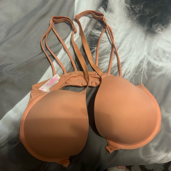 Victoria Secret orange strapy back, front closer bra 34D, - Picture 4 of 4